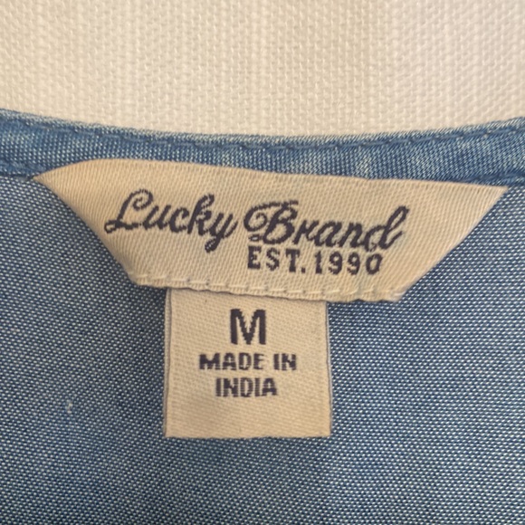 Lucky Brand jean dress. Super comfortable and light. worn once, great condition - Picture 2 of 10